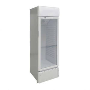 Refroidisseur vertical - 1 battant vitre - refroidisseur à ventilation - économie d’énergie 228 L -