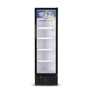 Refroidisseur vertical - vitre – contour blanc - 278 lt - 4 étagères - 230 w - 220‑240 v - Nasco -