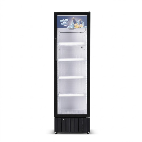 Refroidisseur vertical - vitre – contour blanc - 278 lt - 4 étagères - 230 w - 220‑240 v - Nasco -