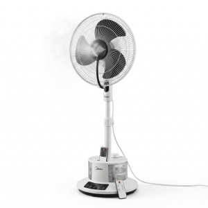 Ventilateur à pied et brumisateur à eau télécommandé Litrage d’eau 1,8L – Midea -