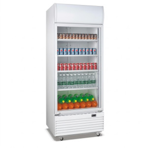 Refroidisseur vertical - 1 porte - économie d’énergie - 523 l net - dégivrage auto - Nasco -