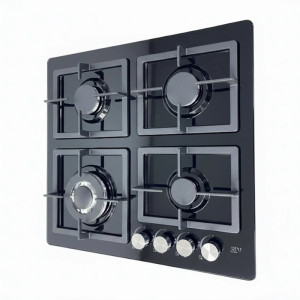 Plaque de cuisson à gaz encastrable de 60 cm- Midea - GAZ_60G40ME007-GFT,Plaque de cuisson