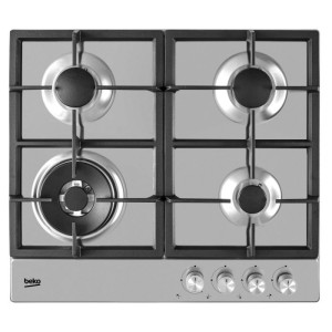 Plaque de cuisson à gaz encastrable de 60 cm Beko - HIAW64225SX,Plaque de cuisson