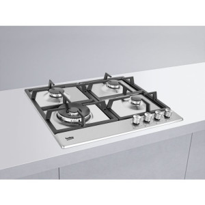 Plaque de cuisson à gaz encastrable de 60 cm Beko - HIAW64225SX,Plaque de cuisson