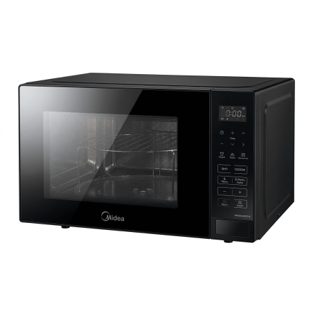FOUR A Micro-onde vitré sans poignée – 36L – Commande numérique – 6 menu de cuisson automatique –