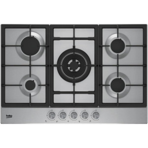 Table de cuisson à gaz encastrable de 75 cm - Beko - HIAW75225SL,Plaque de cuisson