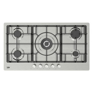 Table de cuisson à gaz encastrable de 90 cm - BEKO_HIMW95226SXEL,Plaque de cuisson