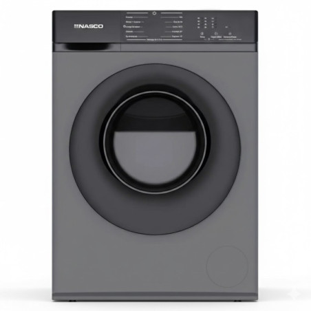 Machine à laver 8Kg - Front Load - Automatique - 1200Tpm, Inverter, Gris Fonce, 1750W, 220-240V -
