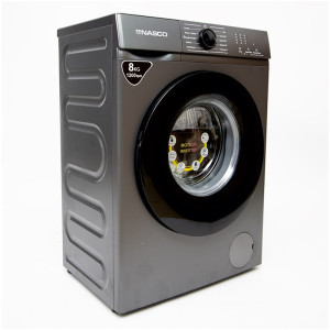 Machine à laver 8Kg - Front Load - Automatique - 1200Tpm, Inverter, Gris Fonce, 1750W, 220-240V -