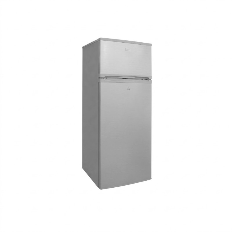Frigo - 138lt (94lt+44lt) - silver - avec clé - économie d’énergie - 220-240v - r600a - Nasco -