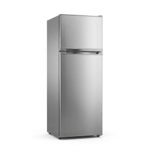 Réfrigérateur 2 portes 168lt - silver - avec clé - condenseur externe - Nasco - KNASF2-340S,Frigo -