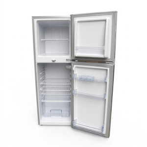 Réfrigérateur 2 portes 168lt - silver - avec clé - condenseur externe - Nasco - KNASF2-340S,Frigo -