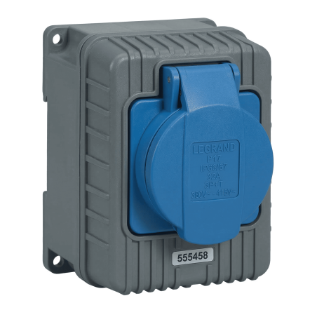 Prise saillie P17 IP66/67 32A - 380V~ à 415V~ - 3P+T - Legrand