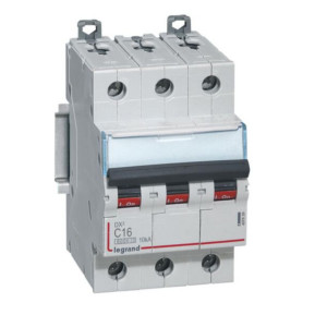 Disjoncteur DX³6000 10kA arrivée haute et départ bas à vis 3P