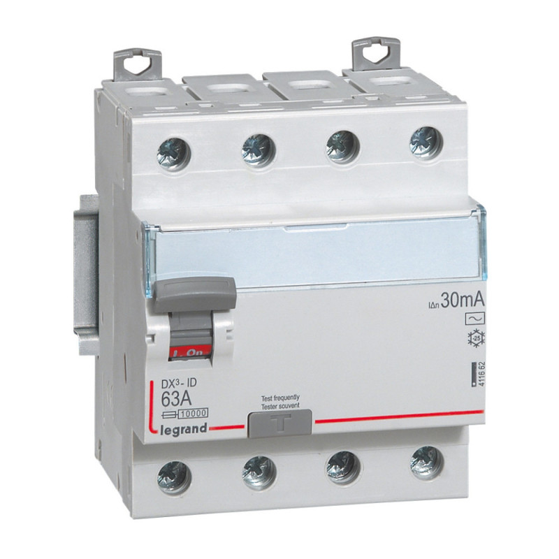 Disjoncteur DX³6000 10kA arrivée haute et départ bas à vis 4P