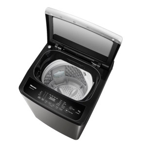 Machine à laver11KG - Top Load Titanium Grey - 600W - HISENSE - WTJA1112T,Machine à laver par Kilo