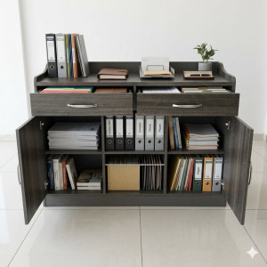 Armoire de rangement en bois - A03 - 124X40X90