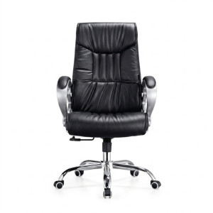 Fauteuil de bureau de style directionnel, de couleur noire et avec des accoudoirs - EBENEFBD-206 - Achat / Vente