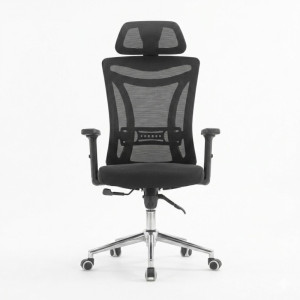 Fauteuil de bureau directionnel ergonomique en maille avec appui-tête - Achat / Vente