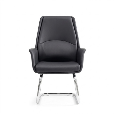 Chaise de bureau visiteur en cuir PU fixe,Chaise & Fauteuil Bureau