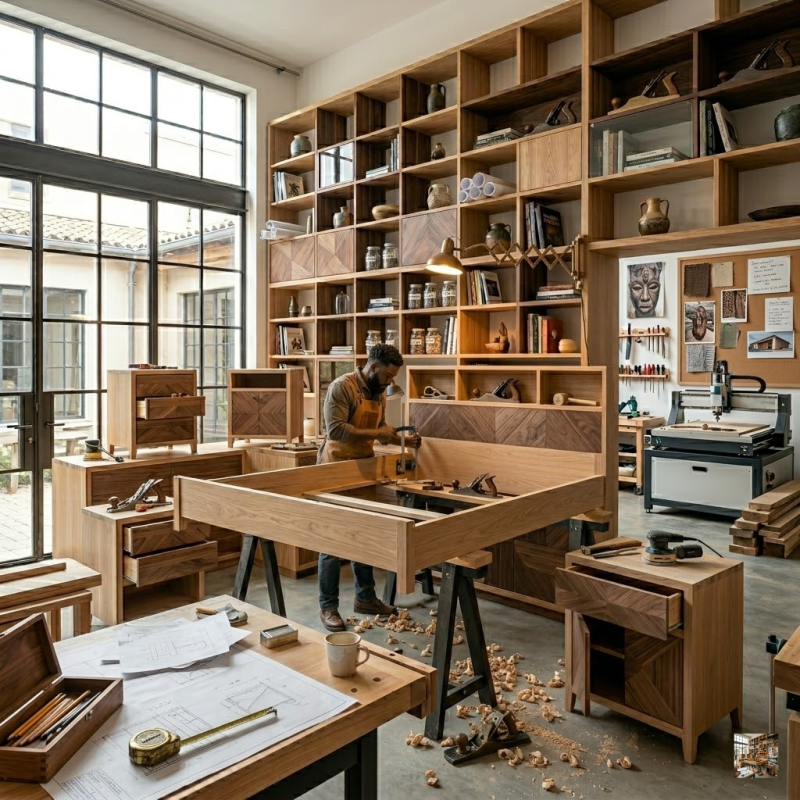 Cadres de lit et table de chevet - Conception, Fabrication et Installation sur mesure