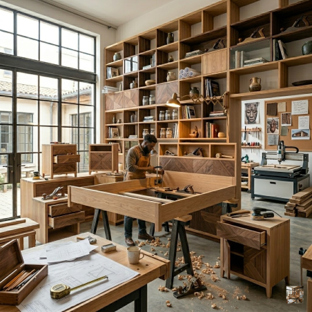 Cadres de lit et table de chevet - Conception, Fabrication et Installation sur mesure