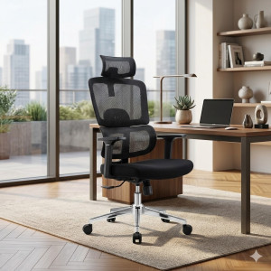 Fauteuil de bureau Agent en maille avec accoudoirs réglables - Achat / Vente