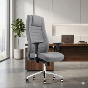 Fauteuil de direction en cuir exécutif de Foshan avec design ergonomique