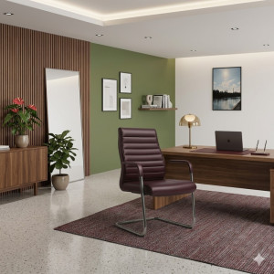 Chaise de Bureau Cantilever Bordeaux