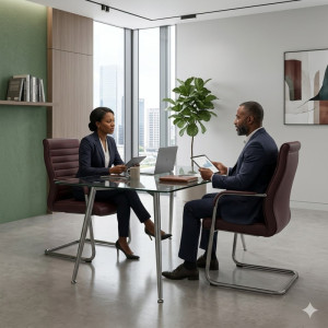 Chaise de Bureau Cantilever Bordeaux