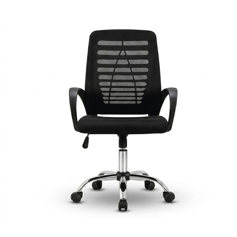Chaise de Bureau Ergonomique Mesh Noir Premium