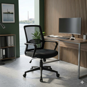 Chaise de Bureau Ergonomique en Maille Respirante