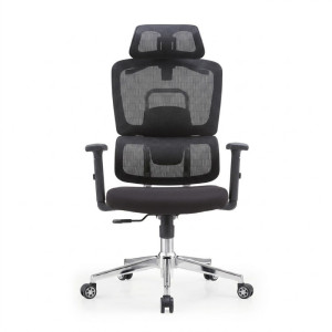 Chaise de Bureau Ergonomique Mesh Noir Premium
