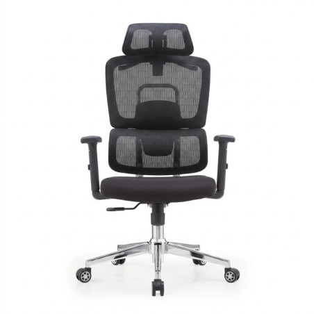 Chaise de Bureau Ergonomique Mesh Noir Premium