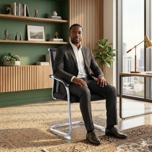 Chaise visiteur en maille