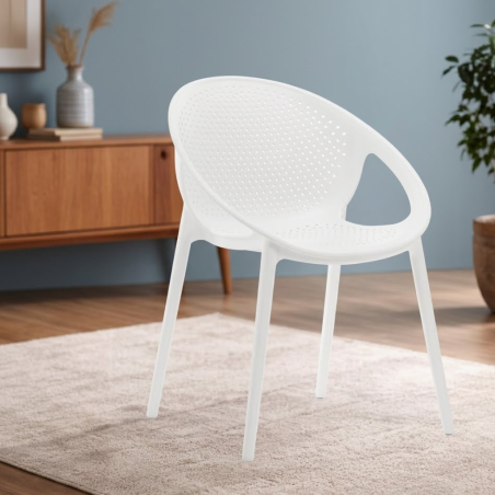 Chaise moderne en plastique 59 x 57 x 82 cm,Chaise