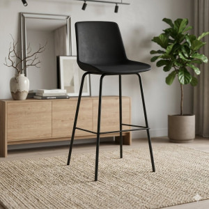 Tabouret de bar scandinave - 52 x 47 x 108 cm