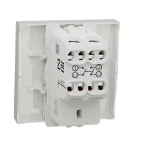 Interrupteur bipolaire - 16A - 2 mod - Blanc - méca seul -