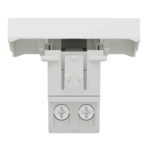 Interrupteur bipolaire - 16A - 2 mod - Blanc - méca seul -