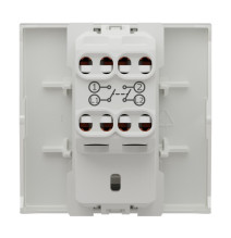 Interrupteur bipolaire - 16A - 2 mod - Blanc - méca seul -