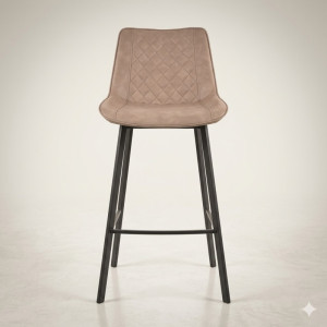 Tabouret de Bar Industriel Rembourrée – Design Contemporain