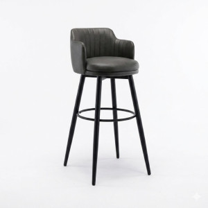 Chaise de bar avec dossier mi-haut