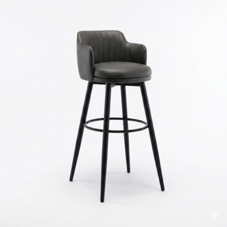 Chaise de bar avec dossier mi-haut