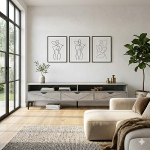 Meuble TV Design Scandinave – Élégance et Fonctionnalité Réunies