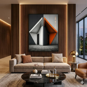 Tableau Mural Décoratif Art Moderne Architecture Urbaine 60x80 cm