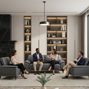 Salon moderne - A2050A,Salons - Salle à manger - Aménagement intérieur