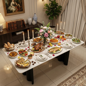 Table à manger marbrée - T-26/2531