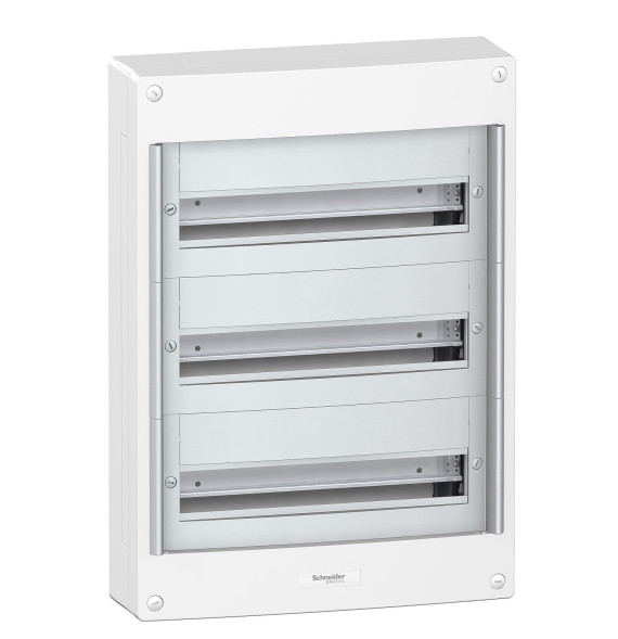 Coffret en saillie - 3 rangées 18 modules Pragma Schneider