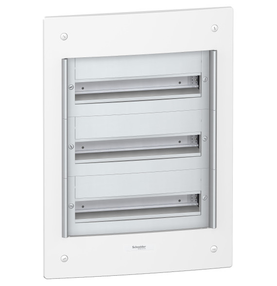 Coffret encastré - 3 rangées 18 modules Pragma Schneider Electric - PRA32318,Coffrets & Armoires
