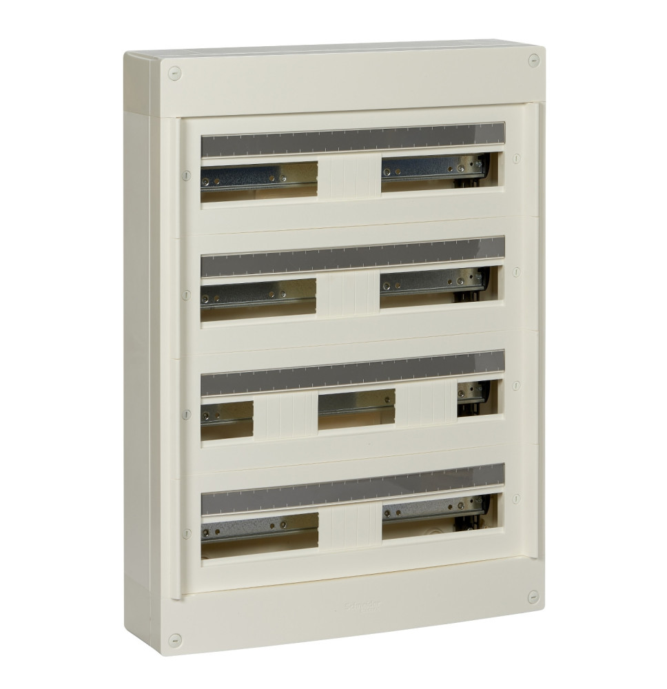 Coffret en saillie 4 rang.24 modules - 160A - sans porte - Coffret en saillie 4 rang.24 modules - 160A - sans porte -